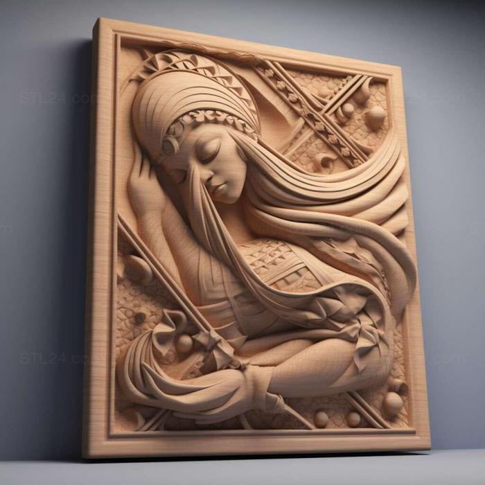 Patterns and decorations (stl Hydrillodes 4, PATTERN_16) 3D models for cnc